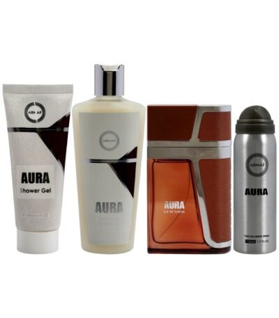 Armaf Aura 4 Piece Gift Set for Men - gift set contents