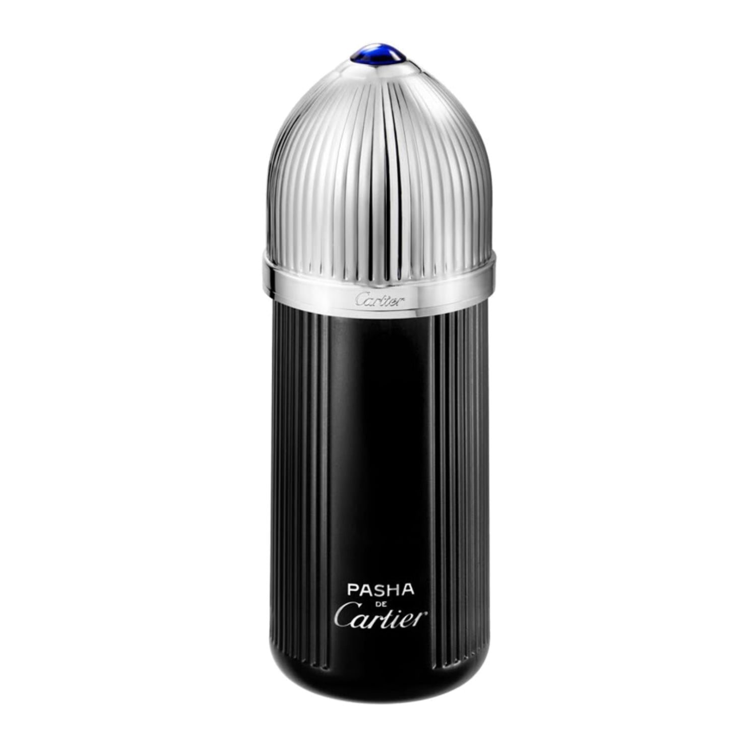 cartier-pasha-de-cartier-edition-noire-eau-de-toilette-100ml.jpg Cartier Pasha de Cartier Edition Noire Eau de Toilette 100ml black bottle with silver cap, front view