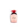 Dolce and Gabbana Dolce Rose Eau de Toilette pink bottle with red rose cap, front view