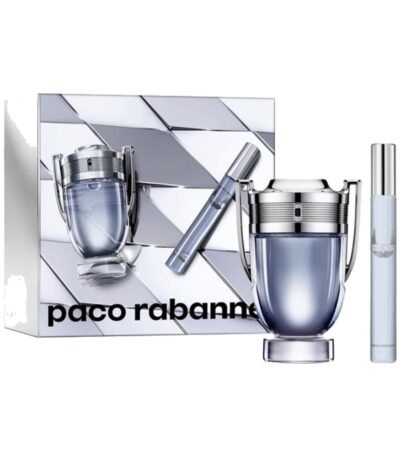 Paco Rabanne Invictus Eau de Toilette 100ml Gift Set with 10ml Travel Spray - gift set