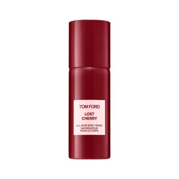 Tom Ford Lost Cherry All Over Body Spray 150ml cherry-red can, front view